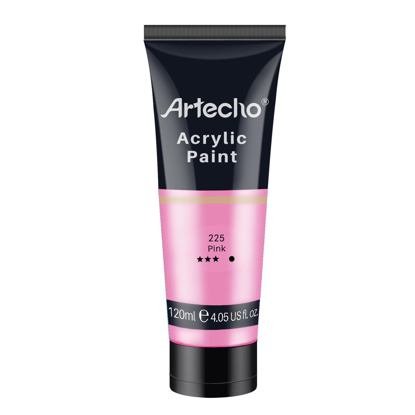 Artecho White Acrylic Paint, Titanium White Paint (120ml / 4.05oz) Tubes, Art Craft Paints for Canvas Painting, Rock, Stone, Wood, Fabric, Art Supplies