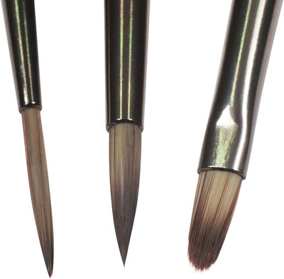 Mont Marte Premium Paint Brush Set 15 Piece, Includes 15 Different Brushes in a Roll Case with Magnetic Closure, Suitable for Watercolour, Acrylic and Oil Painting