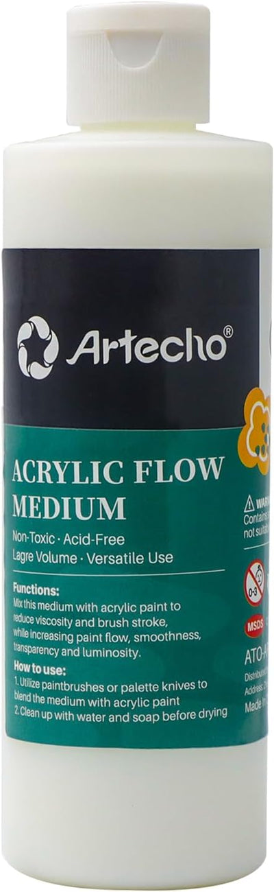 Artecho Pouring Effects Medium 8oz / 236ml, Acrylic Medium for Acrylic Paint, Premium Paint Thinner
