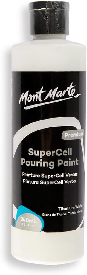 Mont Marte SuperCell Pouring Paint 240ml - White