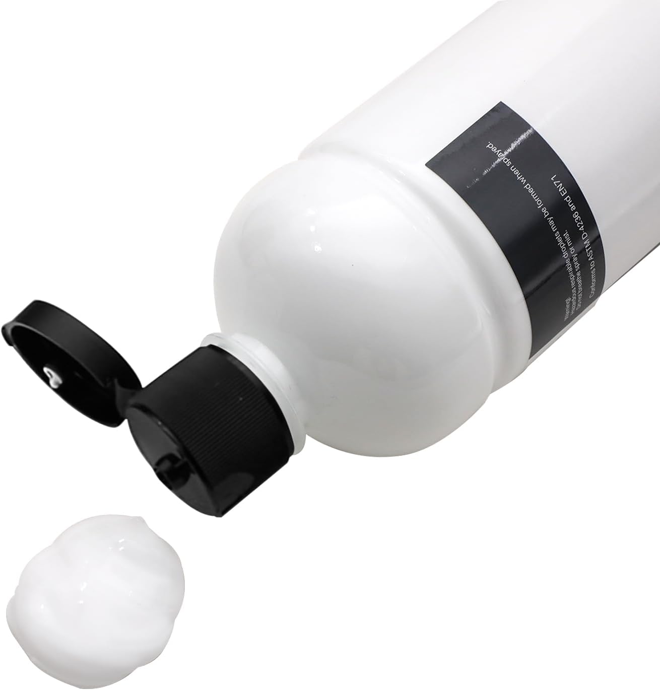 Artecho White Acrylic Paint Large Bottle 500ml / 17oz, White Craft Paint for Art Supplies, White Paint for Canvas, Rocks, Wood, Fabric, Ceramic, Non Toxic Paint