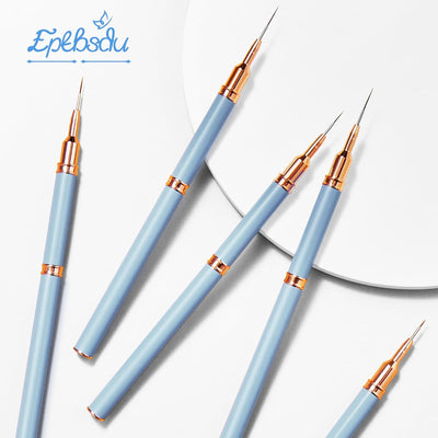 Nail Art Brushes, Double-Ended 10PCS Head Long Nail Art Liner Brushes Nail Design Brushes for Long Lines,Tiny Details,Fine Drawing Nail Brushes for Nail Art,Sizes 5/7/9/10/11/15/20/22/25/30