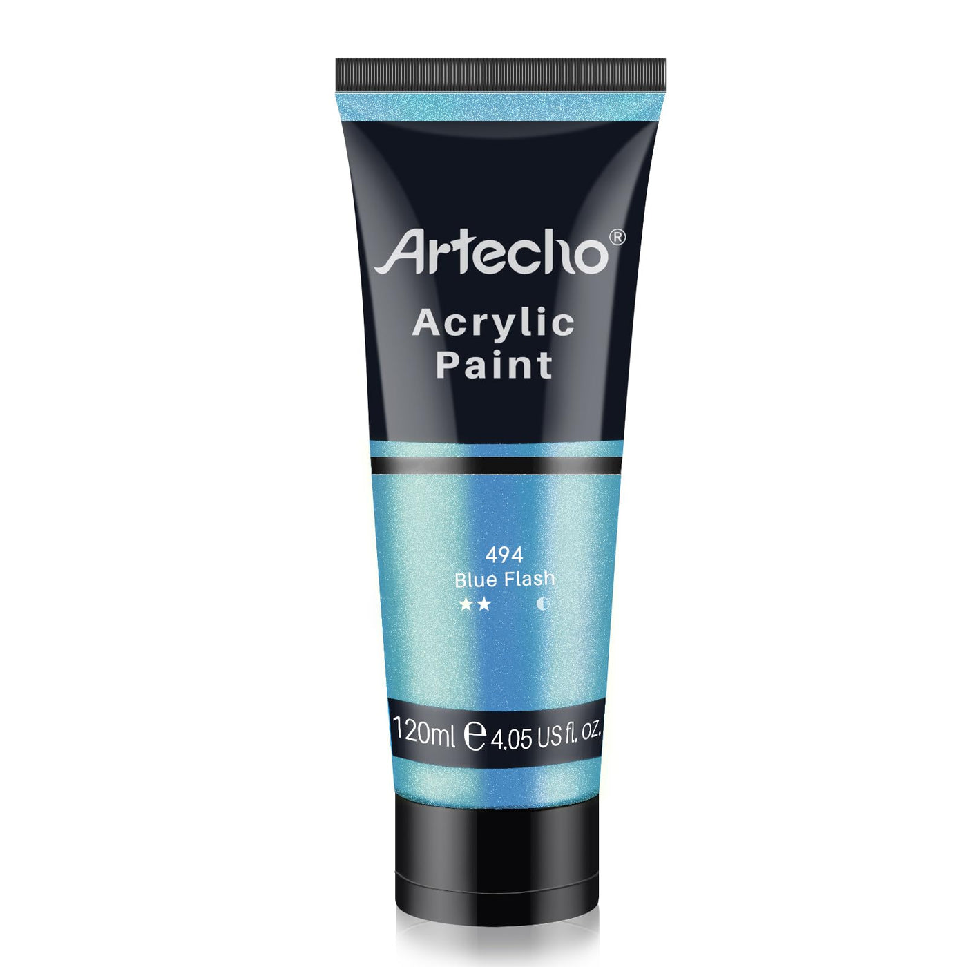 Artecho White Acrylic Paint, Titanium White Paint (120ml / 4.05oz) Tubes, Art Craft Paints for Canvas Painting, Rock, Stone, Wood, Fabric, Art Supplies
