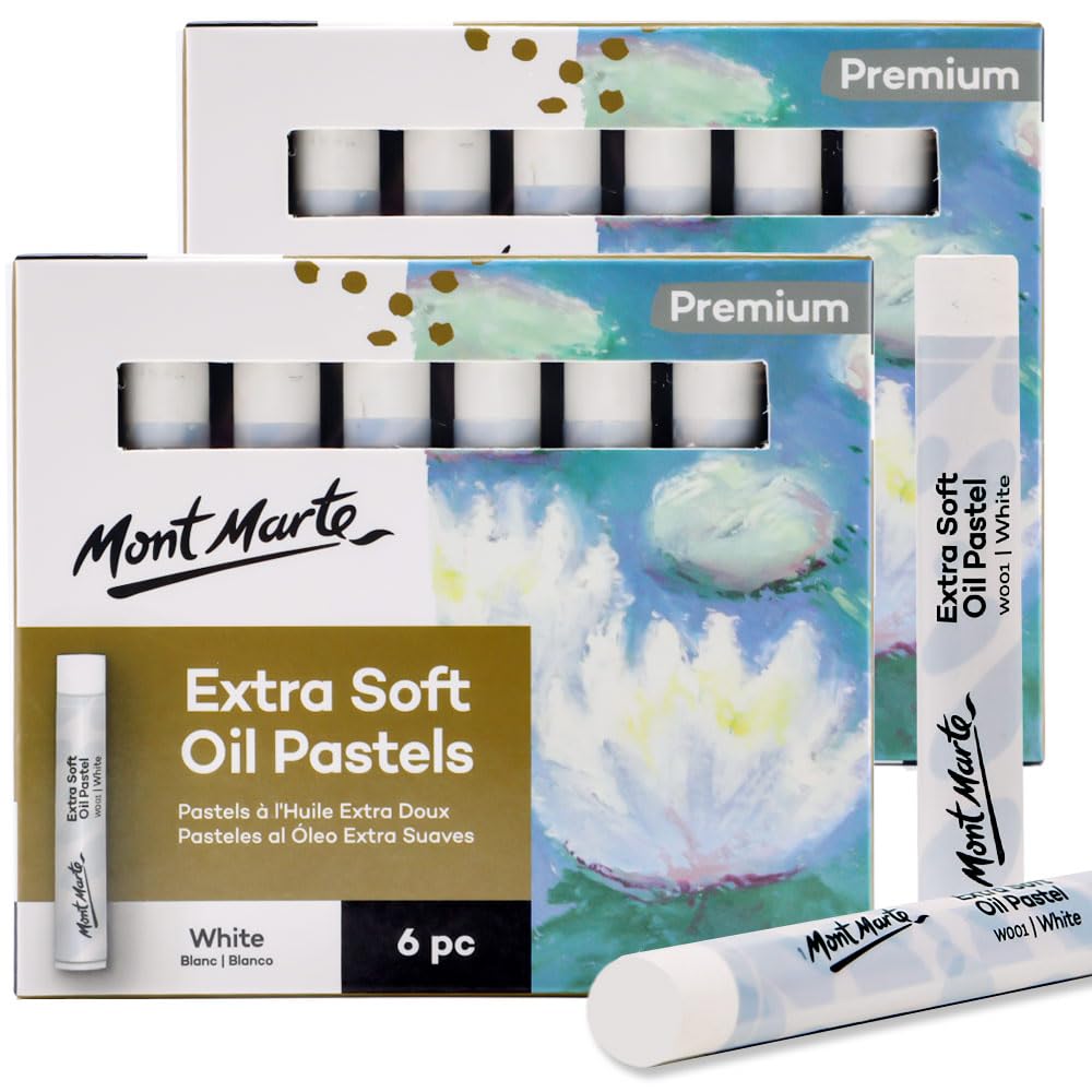 Mont Marte Extra Soft Oil Pastels Vibrant Hues Premium 120pc, Assorted Bright Colors, Vibrant, Buttery, Versatile Art Pastels for Blending, Layering & Shading, Art, Craft, Coloring and Sketching