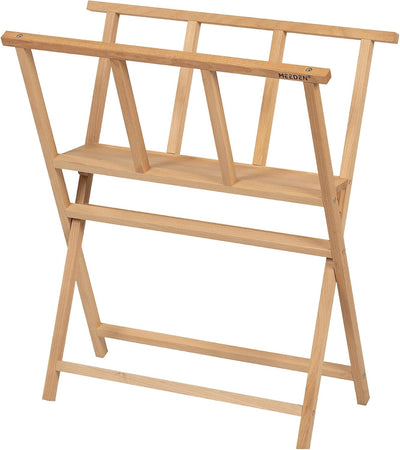 MEEDEN Folding Art Print Rack - Beechwood Art Storage Rack - Artist Storage and Display Rack for Canvas Art Prints Panels Posters Art Gallery Shows