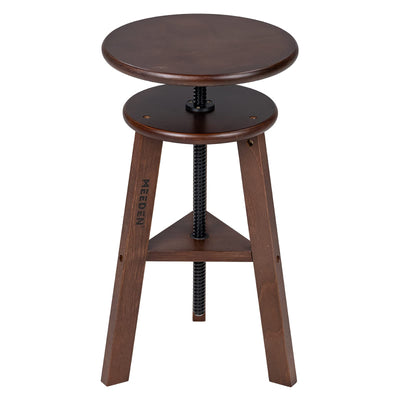 MEEDEN Wooden Drafting Stool with Adjustable Height, Artist Stool,Office Studio Stool, Up to 220 Lbs,German Beech Wood, Perfect for Artists Studio,Home Use,Kitchen,Bars