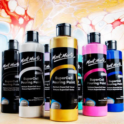 Mont Marte SuperCell Pouring Paint 240ml - White