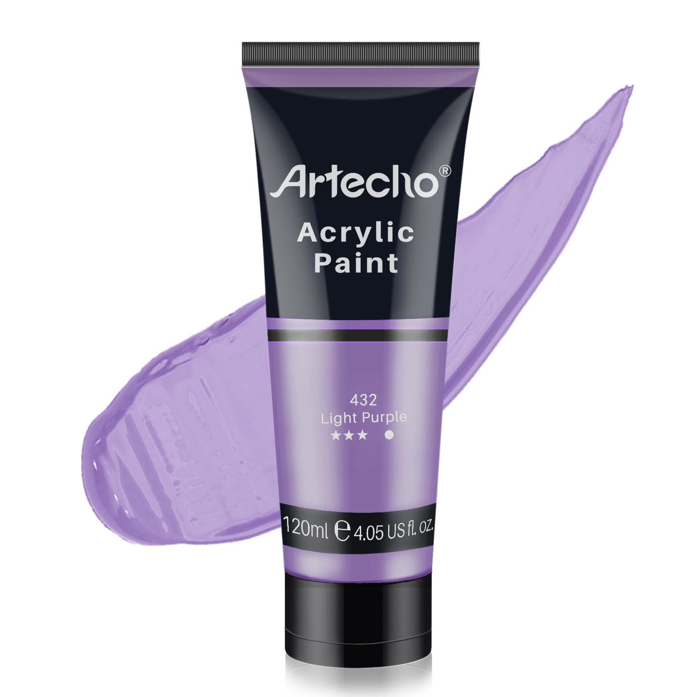 Artecho White Acrylic Paint, Titanium White Paint (120ml / 4.05oz) Tubes, Art Craft Paints for Canvas Painting, Rock, Stone, Wood, Fabric, Art Supplies