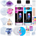LET'S RESIN Epoxy Resin Kits and Molds Complete Set, 16oz Resin Art Kit with Silicone Molds, Pigment, Dried Flowers, Crafts for Adults, Beginners, Art Supplies for DIY Lovers, DIY Gift for Women 1