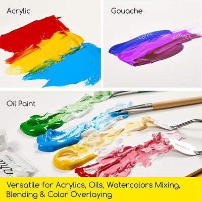 MEEDEN Artist Palette Paper Pad: 12''x16'', 40 Sheets (80lb/120gsm) Paint Palette Paper - Disposable Color Mixing Paper for Acrylic Watercolor Oil Painting