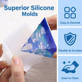 LET'S RESIN Epoxy Resin Kits and Molds Complete Set, 16oz Resin Art Kit with Silicone Molds, Pigment, Dried Flowers, Crafts for Adults, Beginners, Art Supplies for DIY Lovers, DIY Gift for Women 6