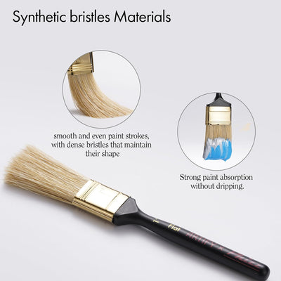 Artify Artist Paint Brush Set endorsed by Painter Phizz, 6-Piece Wet-on-Wet Oil Paint Brush Set with 5 Brushes and 1 Palette Knife for Artists, Landscapes, and Portraits