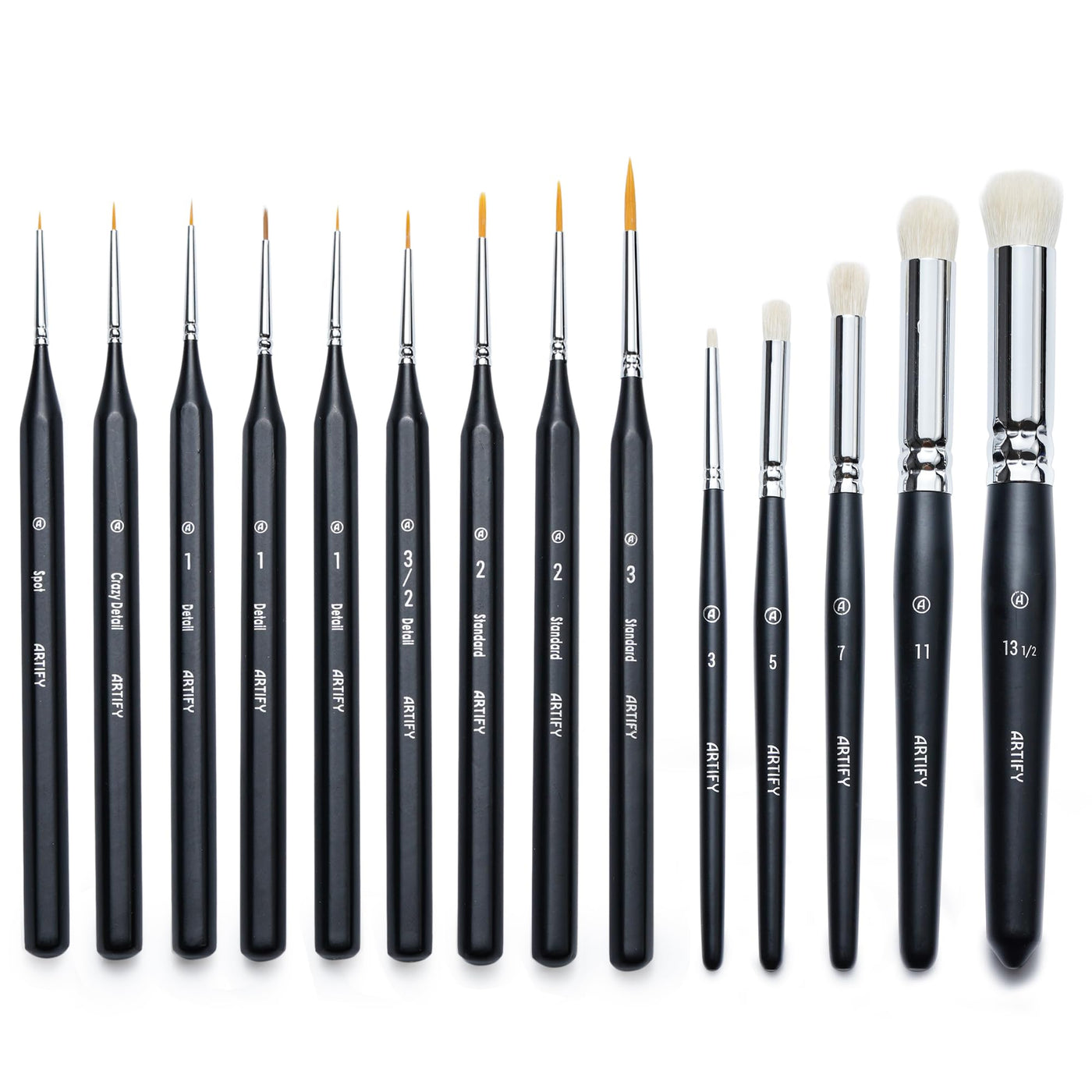 ARTIFY Drybrush Set with Dampening Pad and Brush Soap: 5 Sizes Professional-Grade Dry Brush for Effortless Miniature & Model Painting - Hobby Paint Brushes for Tabletop & Wargames Miniatures