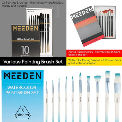MEEDEN 149PCS Art Supplies with French Easel, All-in-one Painting Set for Artists Beginners