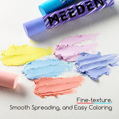 MEEDEN Soft Oil Pastels Set: 72 Vibrant Colors Oil Pastels for Artists Beginners Adults - Smooth Oil Pastel Crayons for Art Supplies, Painting, Drawing, Blending, Layering, Shading
