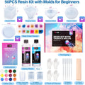 LET'S RESIN Epoxy Resin Kits and Molds Complete Set, 16oz Resin Art Kit with Silicone Molds, Pigment, Dried Flowers, Crafts for Adults, Beginners, Art Supplies for DIY Lovers, DIY Gift for Women 8