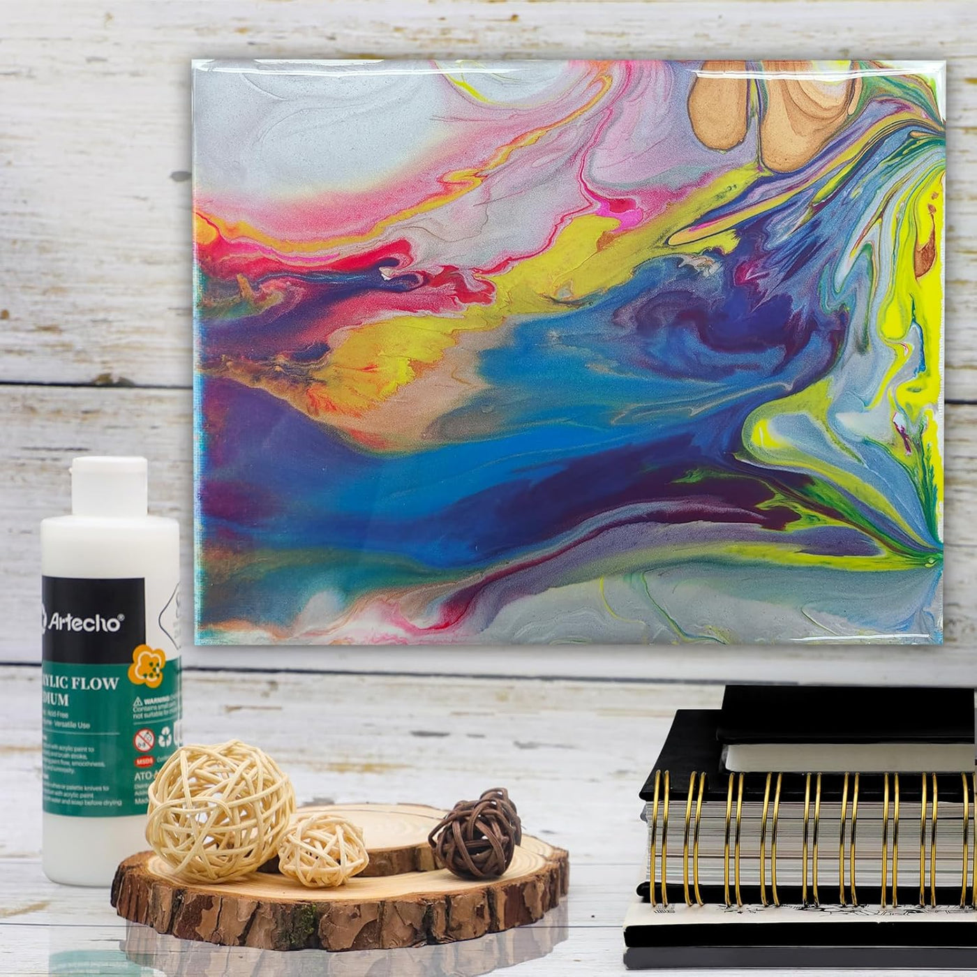 Artecho Pouring Effects Medium 8oz / 236ml, Acrylic Medium for Acrylic Paint, Premium Paint Thinner