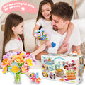 Fabric Flower Bouquets Toys, DIY Craft Kits Toys for Kids - Flowers Market Toy, Build Your Flower Bouquet, Arts & Crafts for 4+ Year Toddler Girl, Educational Activity Preschool B-Day Gifts 7
