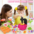 Fabric Flower Bouquets Toys, DIY Craft Kits Toys for Kids - Flowers Market Toy, Build Your Flower Bouquet, Arts & Crafts for 4+ Year Toddler Girl, Educational Activity Preschool B-Day Gifts 15