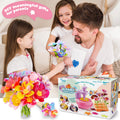 Fabric Flower Bouquets Toys, DIY Craft Kits Toys for Kids - Flowers Market Toy, Build Your Flower Bouquet, Arts & Crafts for 4+ Year Toddler Girl, Educational Activity Preschool B-Day Gifts 22