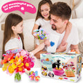 Fabric Flower Bouquets Toys, DIY Craft Kits Toys for Kids - Flowers Market Toy, Build Your Flower Bouquet, Arts & Crafts for 4+ Year Toddler Girl, Educational Activity Preschool B-Day Gifts 16